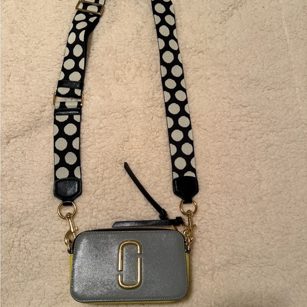 Marc Jacobs Gray and Black Crossbody Bag